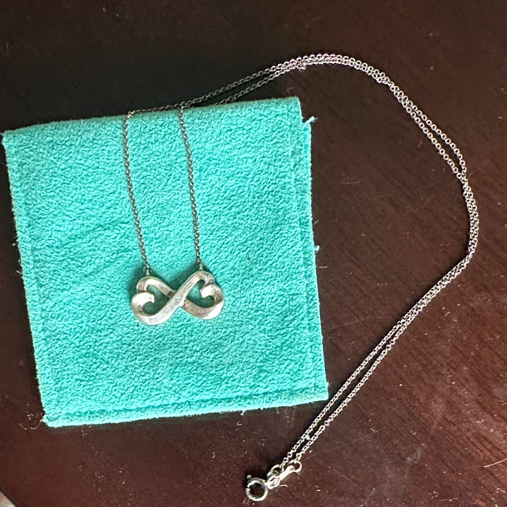 Tiffany & Co. Silver Infinity Heart Necklace